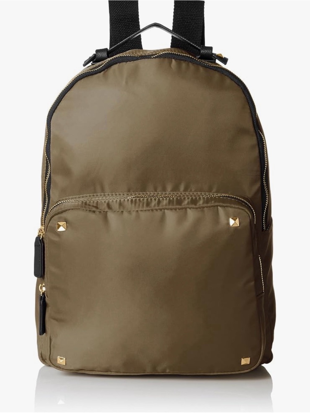 Studded Olive Green Backpack - Stylish Everyday Pack